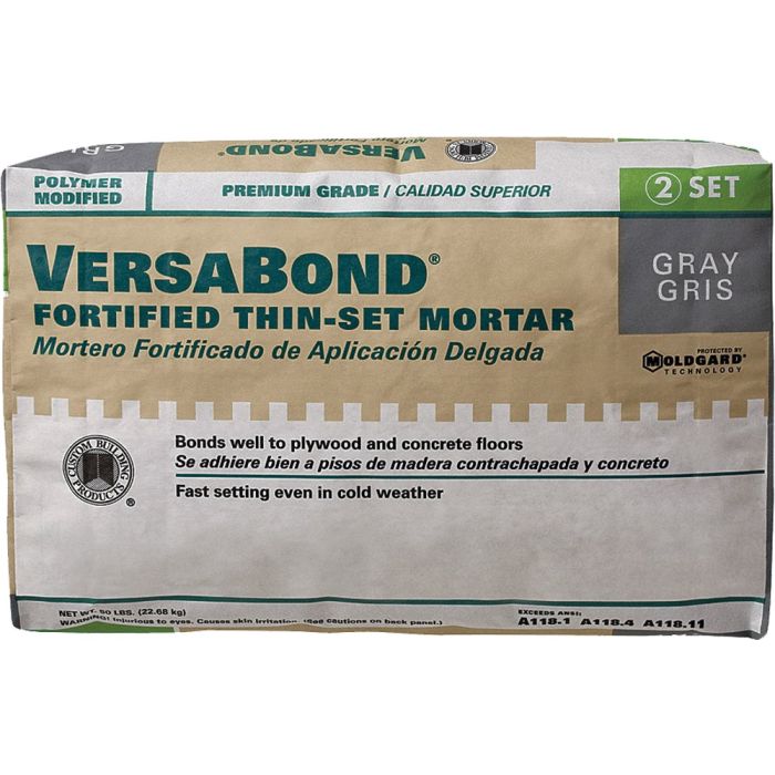 Custom 50lb Gray VersaBond Professional Thin-Set Mortar