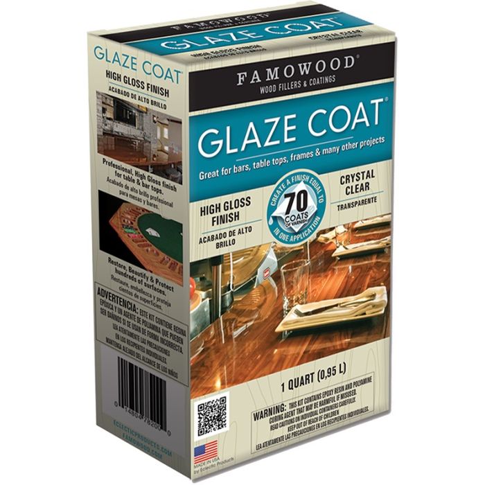Famowood Clear Glaze Coat High Build Epoxy Coating Two Part Kit
