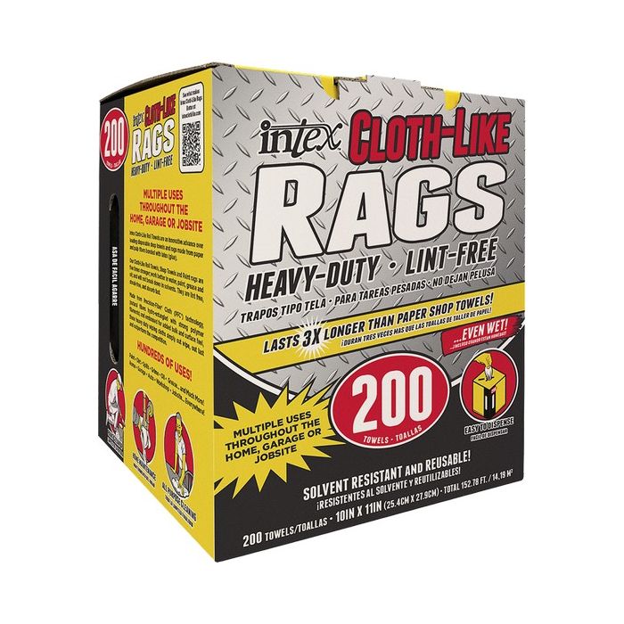 Intex White Cloth-Like Rags (200 Pack)