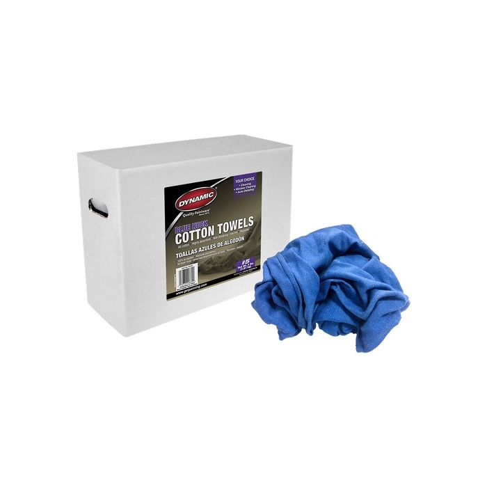 Dynamic #5 4Lb Box Blue Huck Cotton Towel