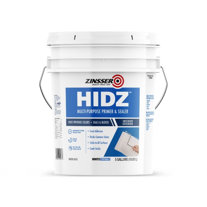 Zinsser HIDZ Water-Based Multi-Purpose Interior/Exterior Primer & Sealers