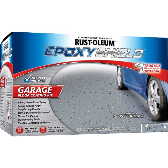 Rust-Oleum 120oz Gray Epoxyshield Garage Floor Coating Kit