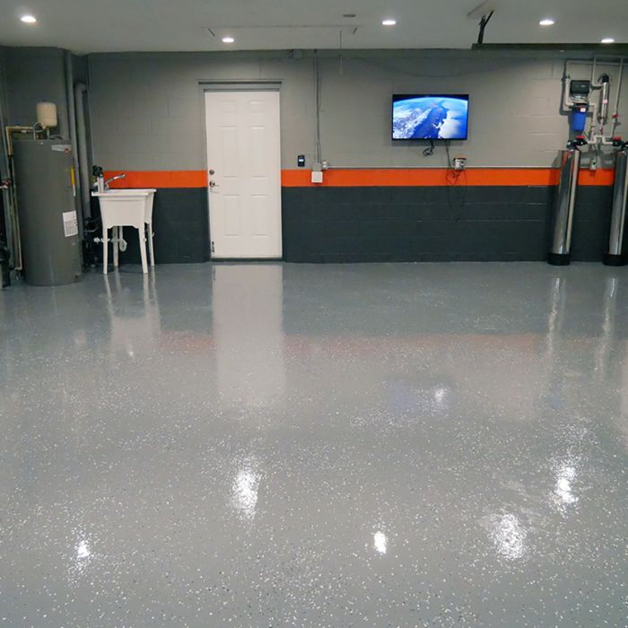 Rust-Oleum Rocksolid Dark Gray High Gloss 1 Car Garage Floor Coating Kit
