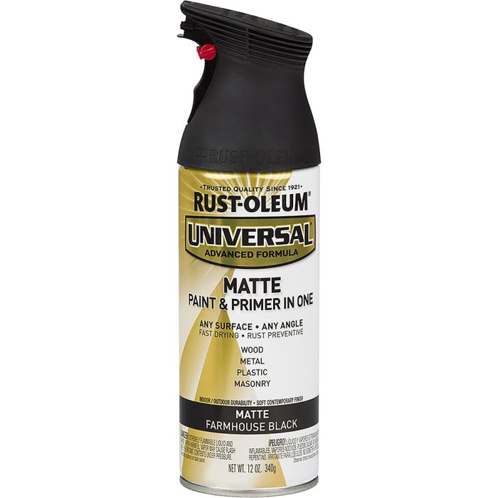 Rust-Oleum 12oz Matte Farmhouse Black Universal Spray Paint