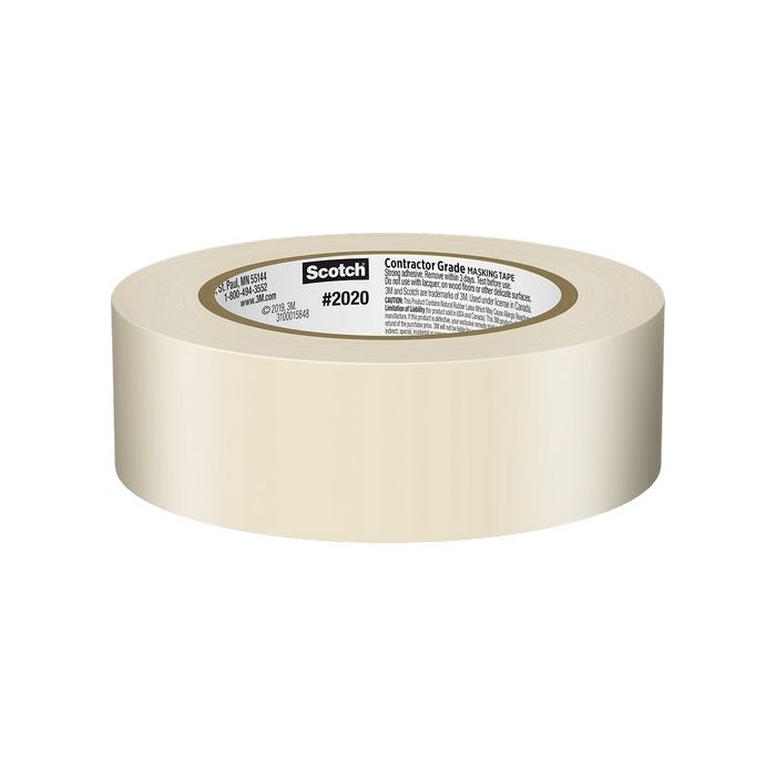 3M 2020 Scotch Contractor Grade Masking Tape for Painting (Indoor & Outdoor)