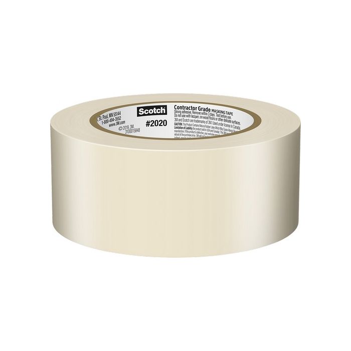 3M 2020 Scotch Contractor Grade Masking Tape for Painting (Indoor & Outdoor)