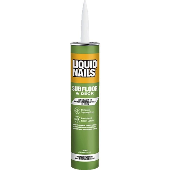 Liquid Nails 10oz Subfloor & Deck Construction - Latex Adhesive