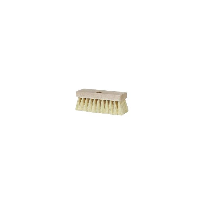 DQB 7" x 2" Trim White Tampico Roof Brush w/Threaded Hole