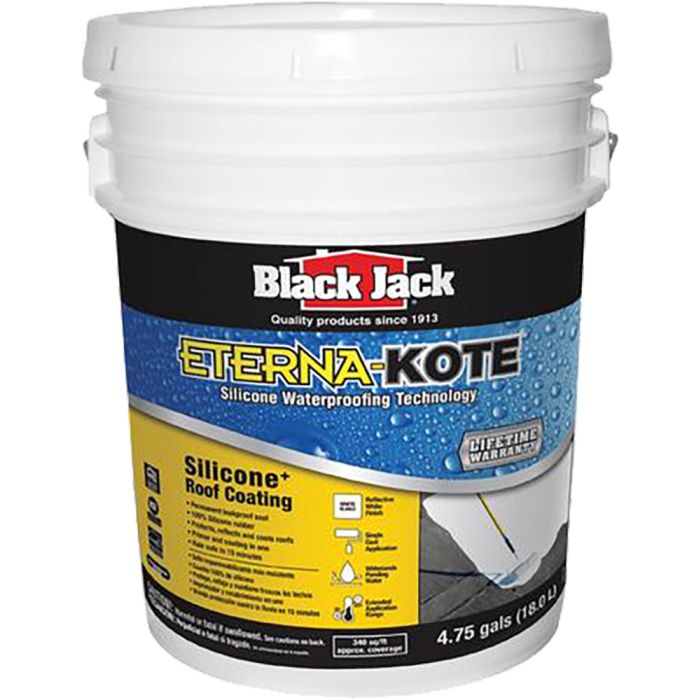 Black Jack 5gal White Eterna-Kote Silicone Roof Coating