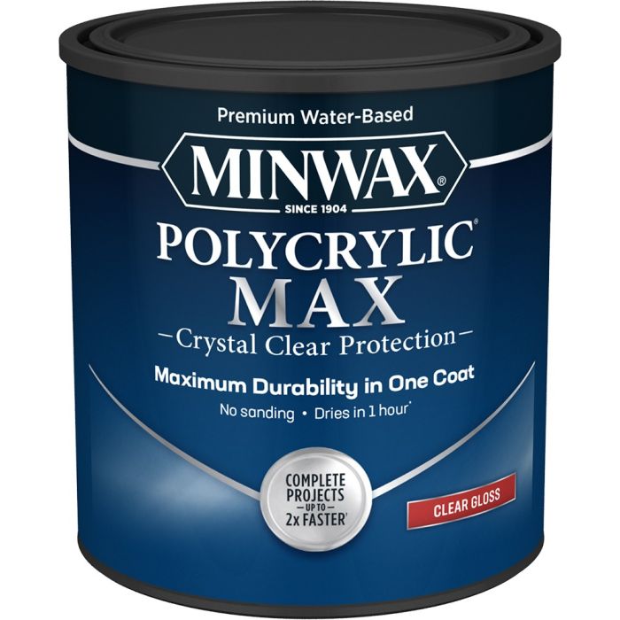 Minwax Polycrylic Max Water-Based Clear Finishes
