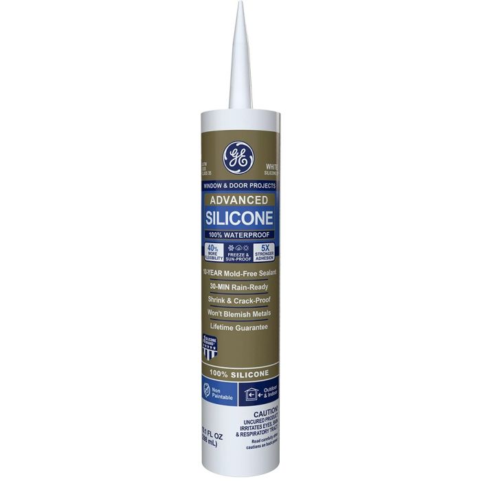 GE 10.1 oz White Window & Door Silicone II Sealant (IDH: 2811093)