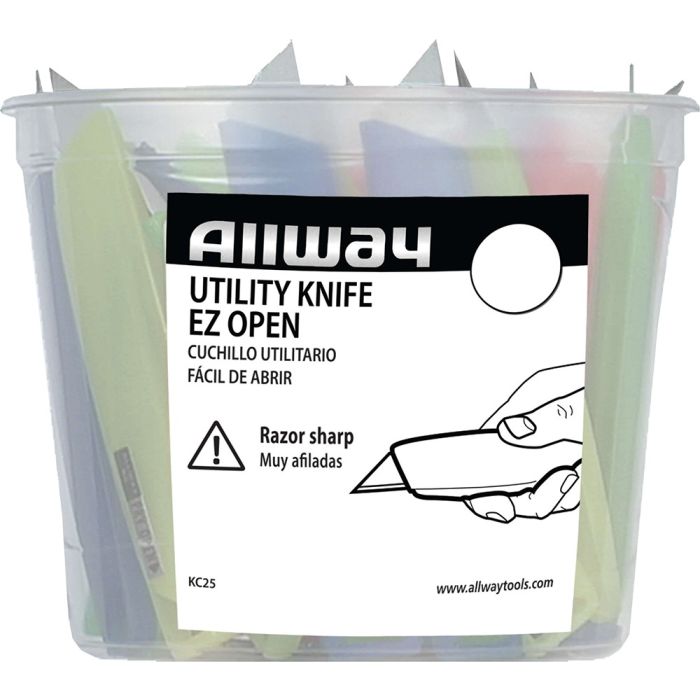 Allway Poly Pro Plastic Utility Knife (Case of 25)