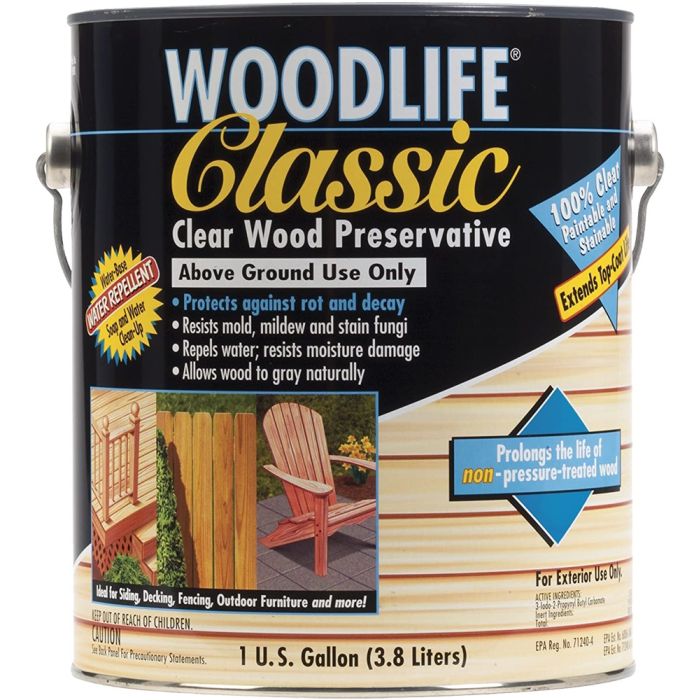 Zinsser 1G Classic Woodlife WB Clear Wood Preservative