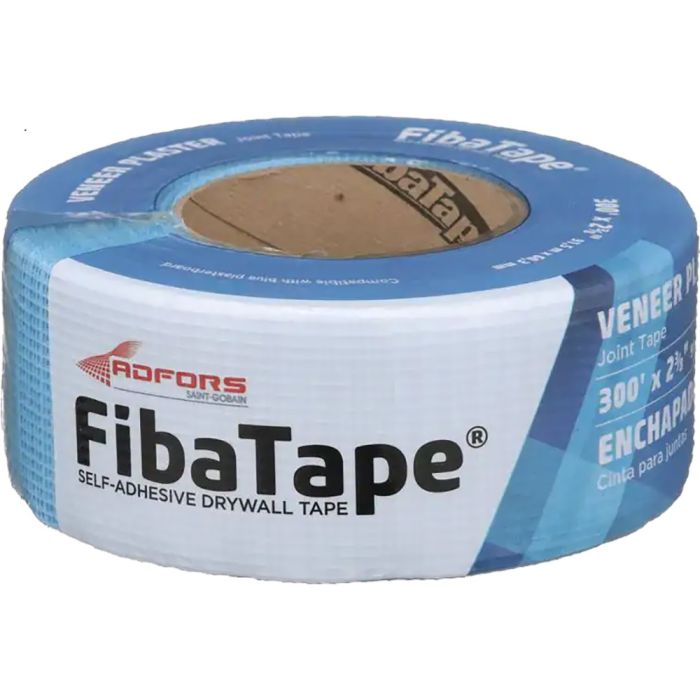 Fibatape 2-1/2" x 300' Blue Veneer Plaster Self-Adhesive Mesh Drywall Joint Tape
