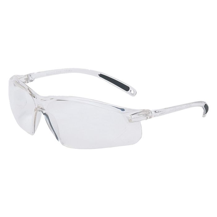 Honeywell Clear Frame Clear Lens Wrap Around Safety Glasses