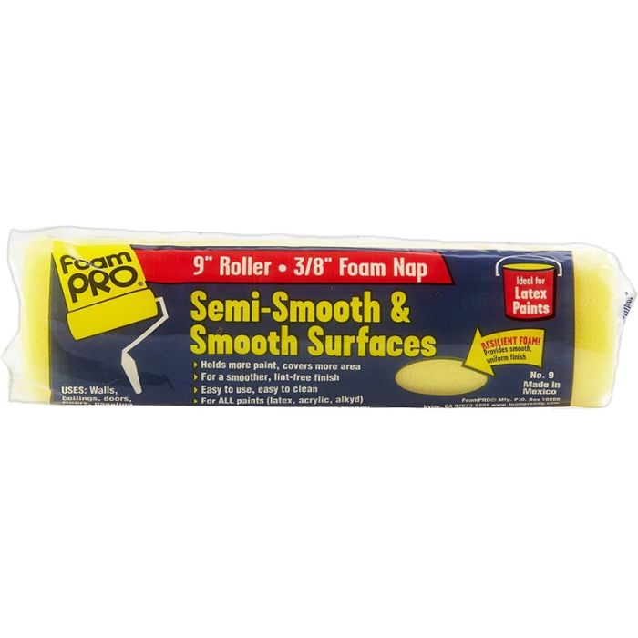 FoamPRO " x 3/8" Smooth & Semi Smooth Surface Foam Roller Cover