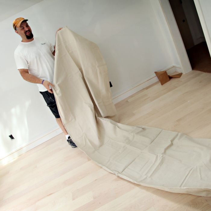 Trimaco 4' x 15' 8 oz. Super Tuff Canvas Drop Cloth