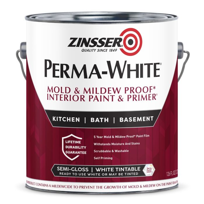 Zinsser Interior Perma-White Mold & Mildew Proof Paints