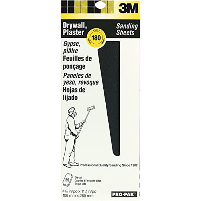3M 4-3/16" x 11-1/4" 180 Pro-Pak Drywall Sanding Screens (10pk)