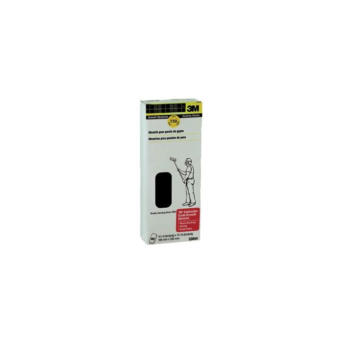 3M 4.1875" x 11.25" M-127 (150 Grit) Drywall Sanding Sheets (100 per Pack)