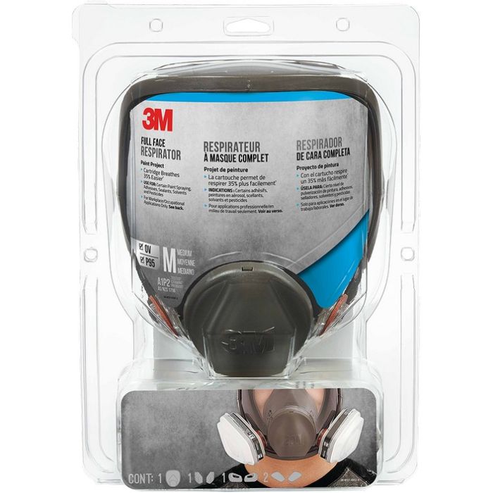 3M OV/P95 Med Full Face Paint Project Respirator