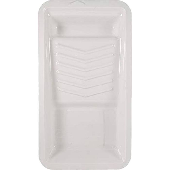Dynamic 7" (177mm) White Plastic Deep Well Paint Tray