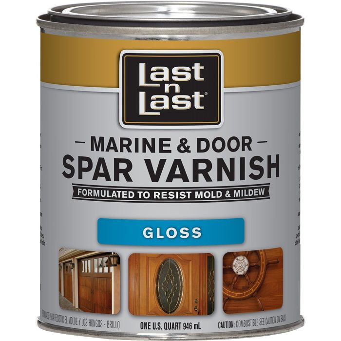 Last n Last 1qt Gloss Marine & Door Oil-Based Spar Varnish