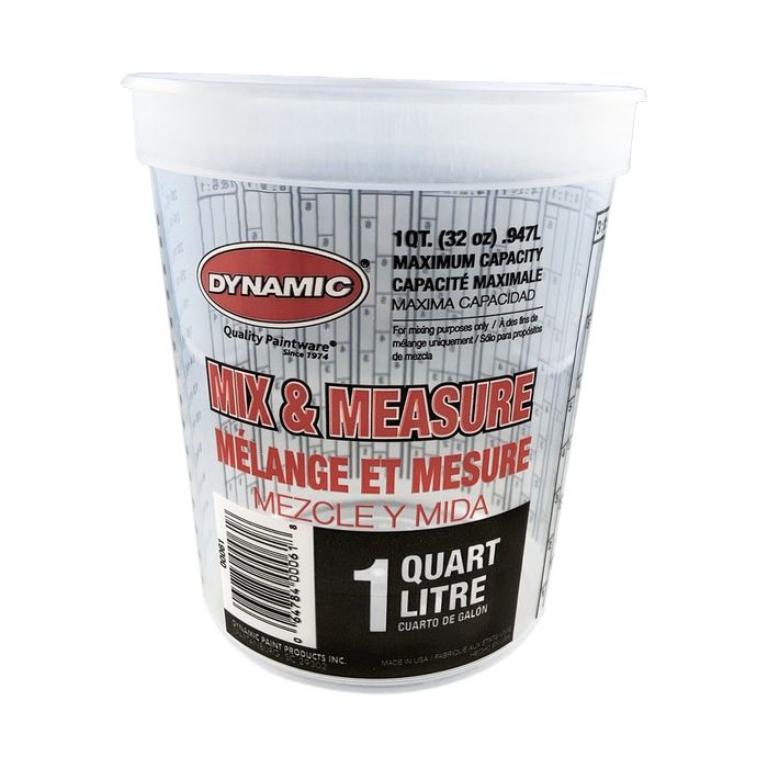 Dynamic qt Disposable Mix and Measure Cup Plus Ratios