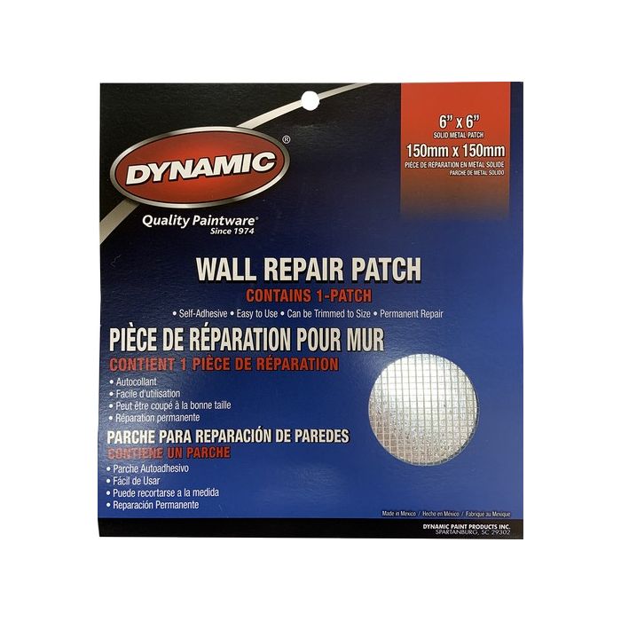 Dynamic 6" x 6" (150mm x 150mm) Drywall Repair Patch