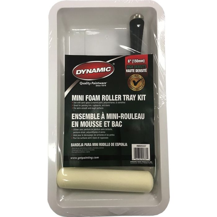 Dynamic 6" (150mm) Foam Mini Roller Tray Kit