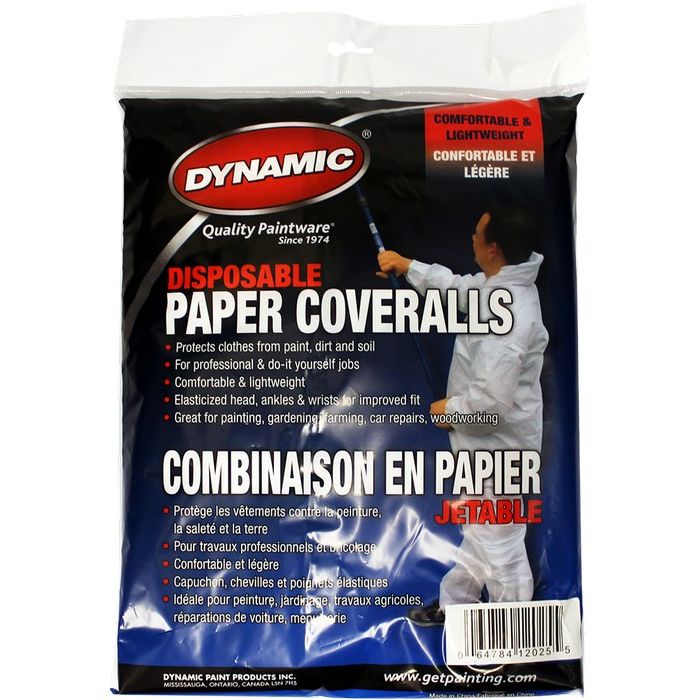 Dynamic XXL Disposable Paper Coveralls w/Hood