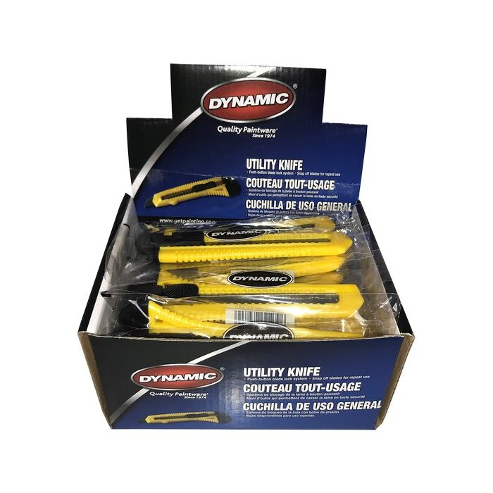 Dynamic 18mm 8pt Snap Off Utility Knife (Case of 24)