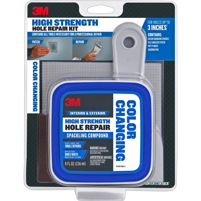 3M 8oz Color Changing High Strength Small Hole Repair Kit Spackling Compound