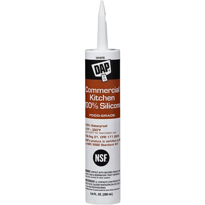 DAP 9.8oz 100% Silicone Commerical Kitchen Food Grade Sealants