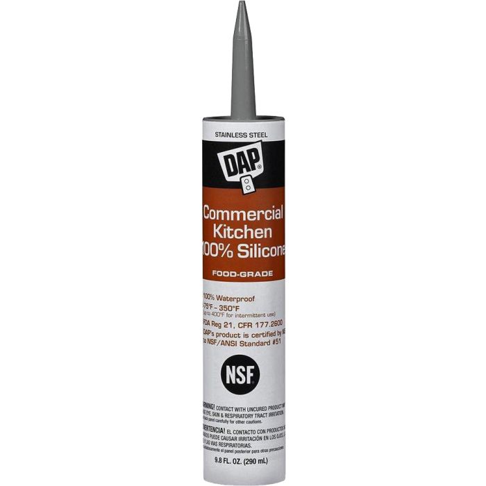 DAP 9.8oz 100% Silicone Commerical Kitchen Food Grade Sealants