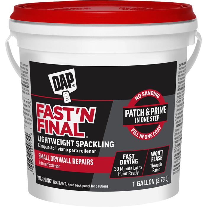 DAP Fast-n-Final Lightweight Spackling