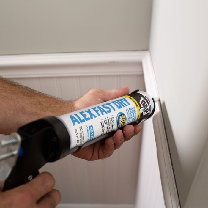 DAP 10.1oz White Alex Fast Dry Acrylic Latex Caulk Plus Silicone