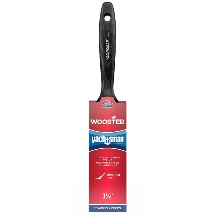 Wooster Pro Yachtsman White China Bristle Paint Brushes