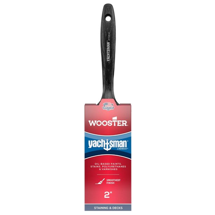 Wooster Pro Yachtsman White China Bristle Paint Brushes