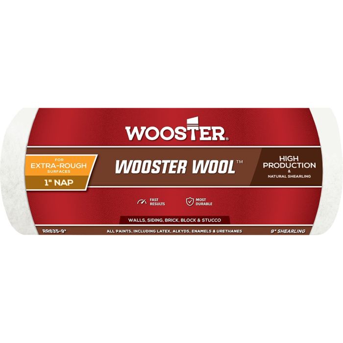 Wooster 9" x 1" Nap Wool Roller Cover