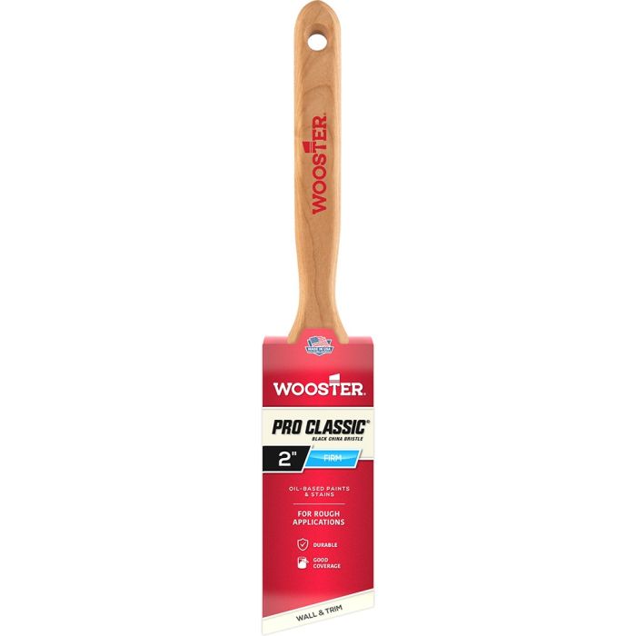 Wooster Pro Classic Black China Bristle Paint Brushes