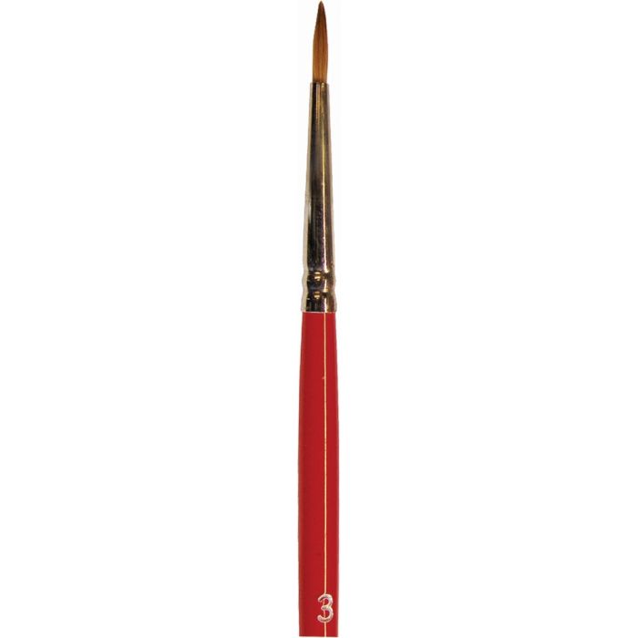 Wooster #3 Red Sable Oil Round Artist Brush