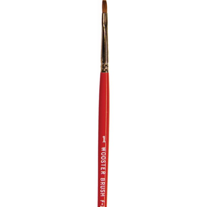 Wooster #1 Red Sable Oil Brights Artist Brush