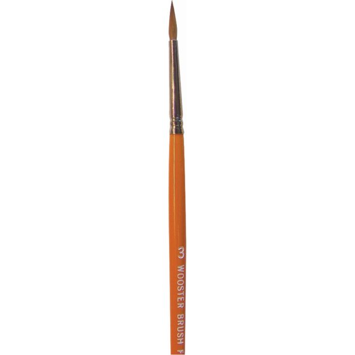 Wooster #3 Red Sable Watercolor Pointed Artist Brush