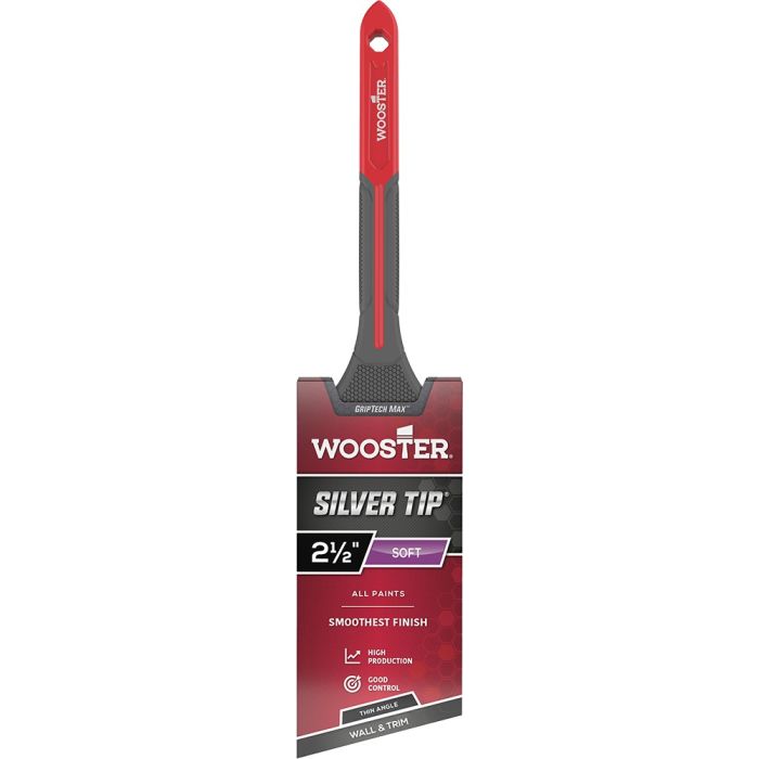 Wooster Silver Tip GripTech MAX Paint Brushes