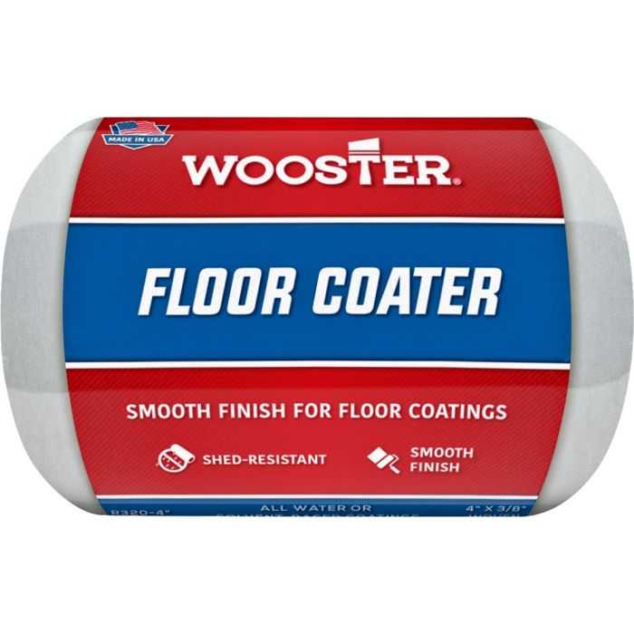 Wooster 4" x 3/8" Nap Floor Coater Woven Roller Cover