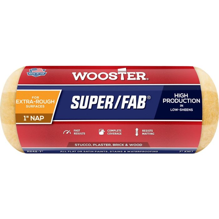 Wooster 7" x 1" Nap Super/Fab Roller Cover