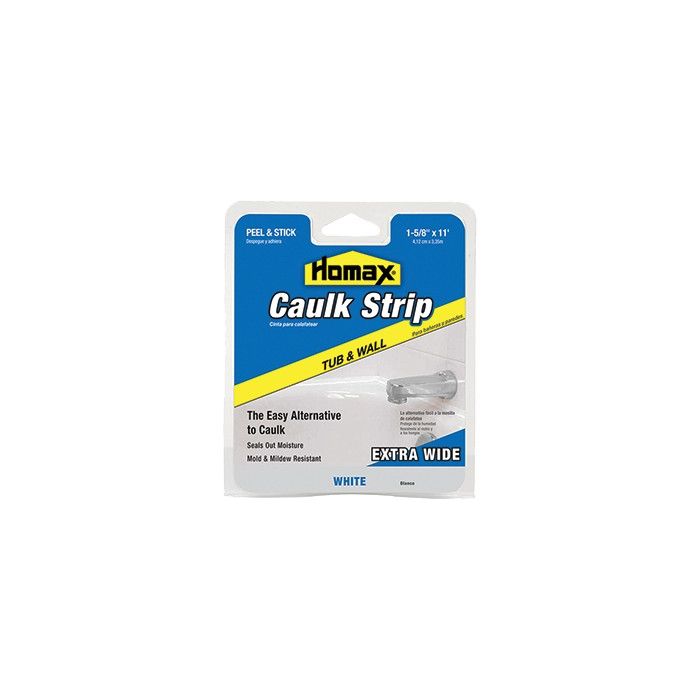 Homax 1-5/8" x 11' White Tub & Wall Fixture Caulk