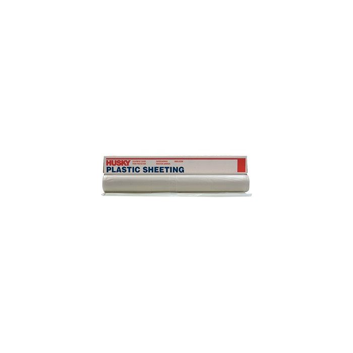 Husky Clear Polyethylene Plastic Sheeting