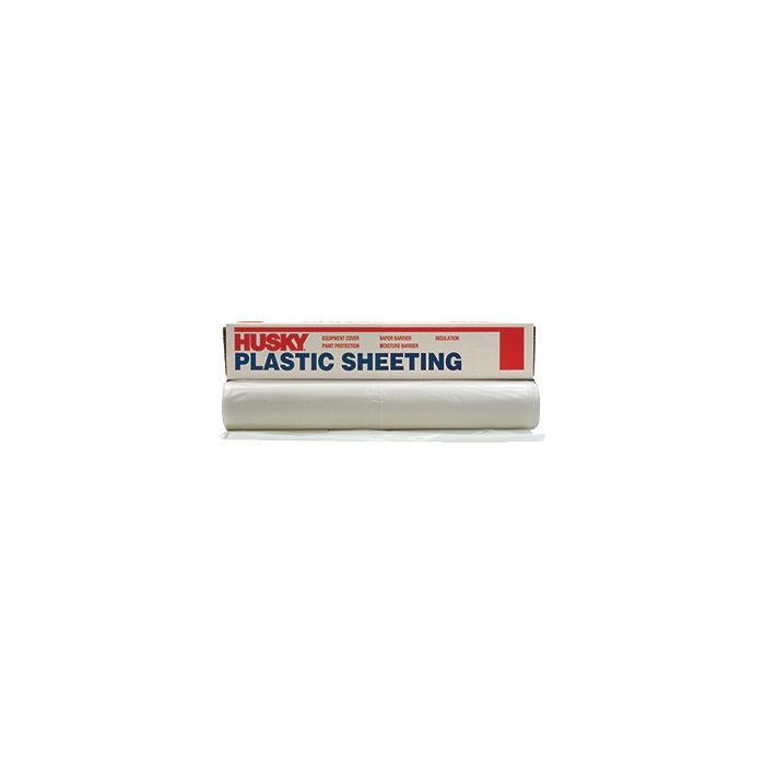 Husky Clear Polyethylene Plastic Sheeting